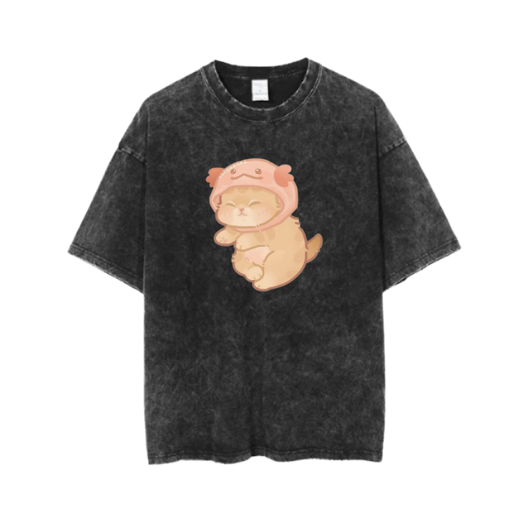 cat One Size t- shirt  Washed 3
