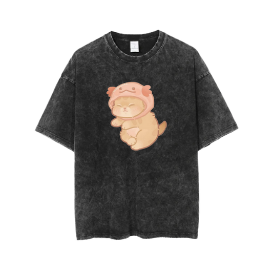 cat One Size t- shirt  Washed 3