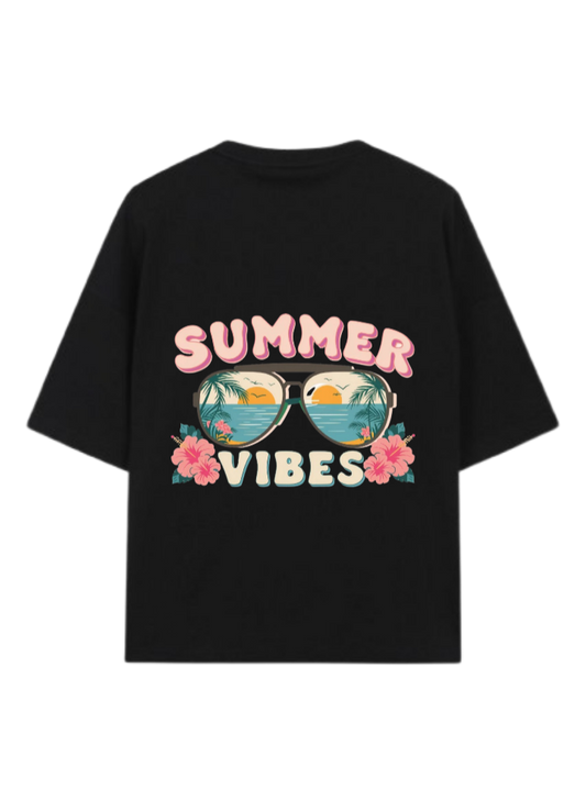 Summer Vibes t- shirt Black Back 4