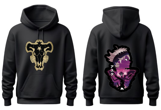 Black Clover One Size hoodie Black Back 2