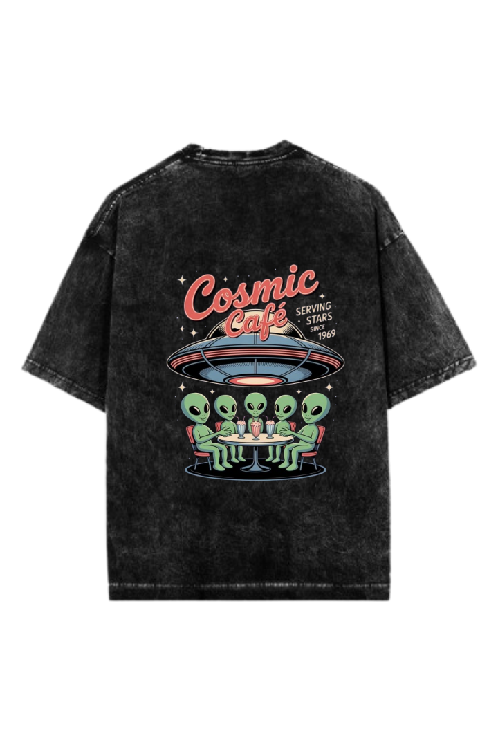 aliens One Size t- shirt Washed Back 3