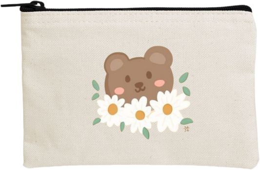 bear wallet pencil case Beige 3