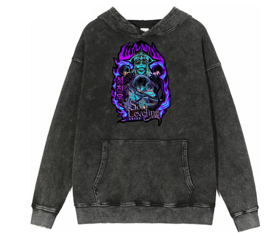 Solo Leveling One Size hoodie Washed 3