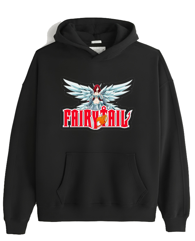 fairy tail One Size hoodie Black 3