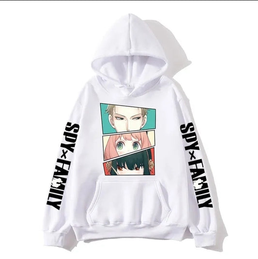 spy x family OverSize hoodie White  R 3