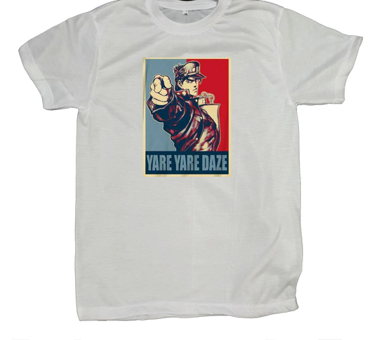 JoJo's Bizarre Adventure t- shirt fat White 3