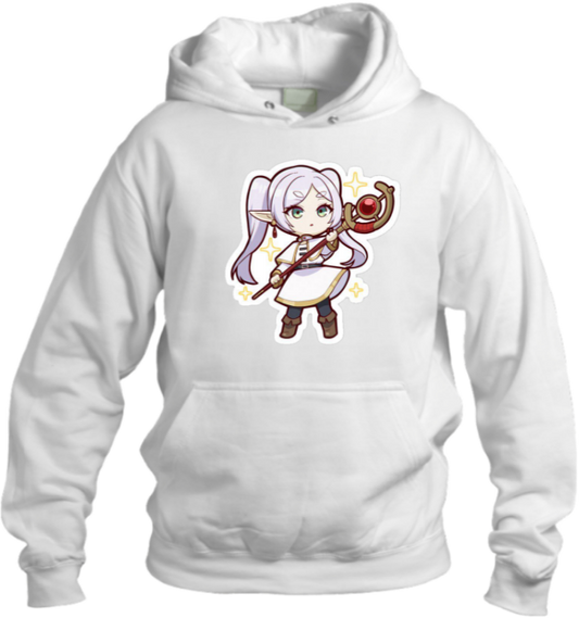 Frieren Beyond Journey's End One Size hoodie White 3
