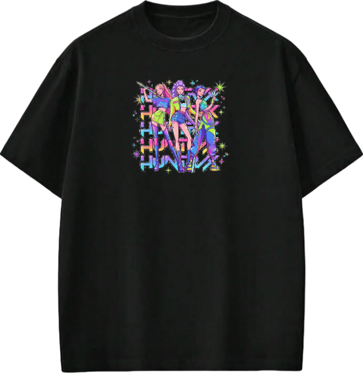 Hunterix kpop  t- shirt Black 3