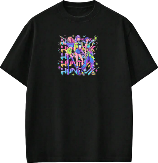 Hunterix kpop  t- shirt Black 3