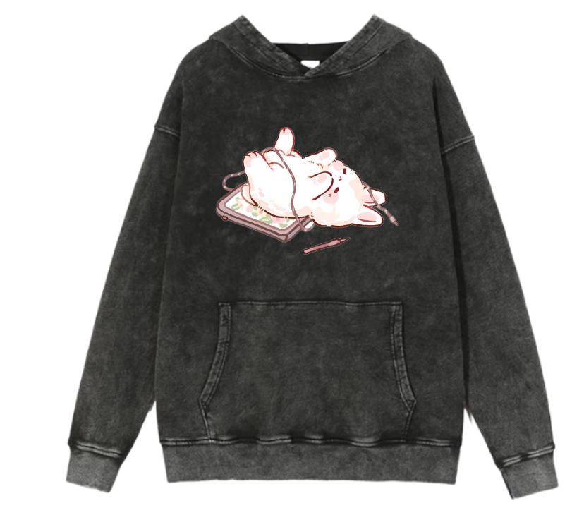 bunny Oversize Hoodie Washed 3