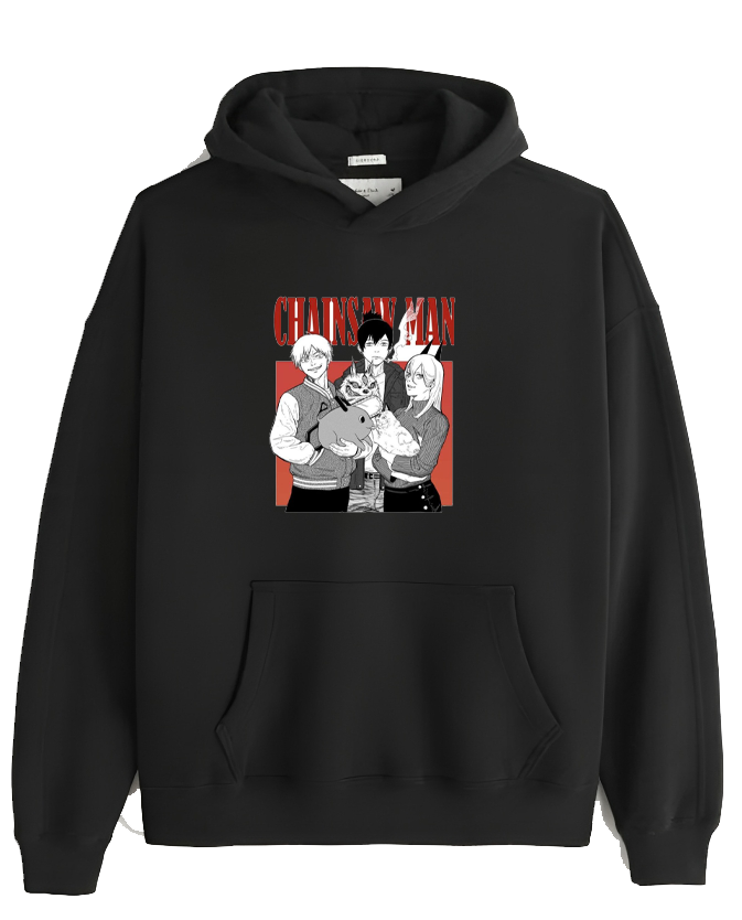 Chainsaw Man One Size hoodie Black 3
