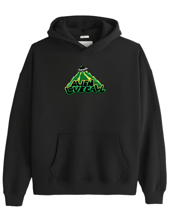aliens Oversize Hoodie Black 3
