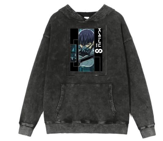 Kaiju No. 8 Over Size hoodie Washed 3