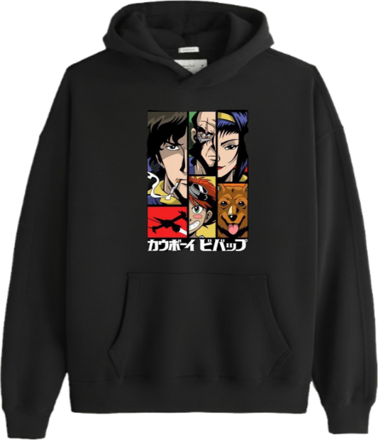 Cowboy Bebop Over Size hoodie Black 3