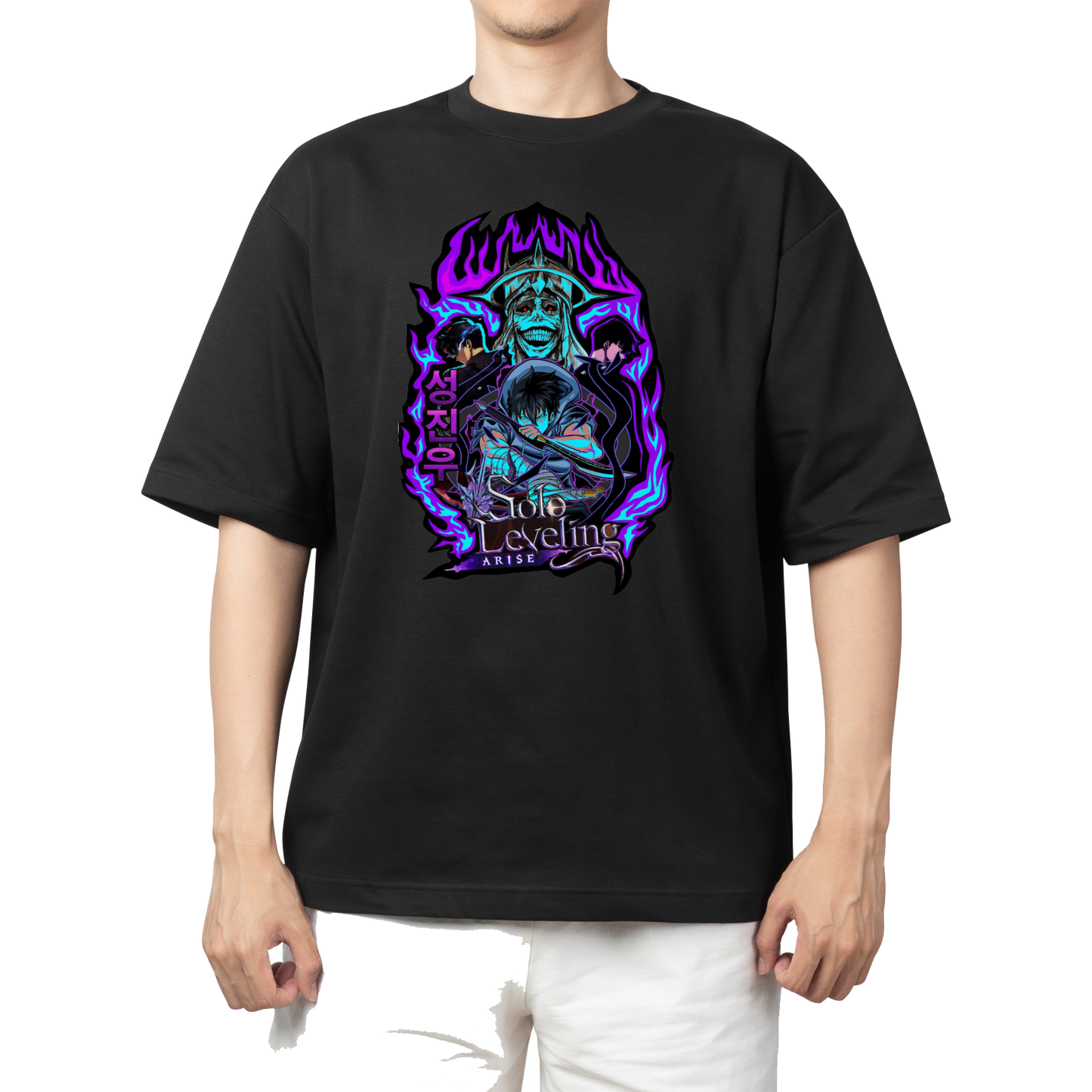 Solo Leveling t- shirt One Size Black 3