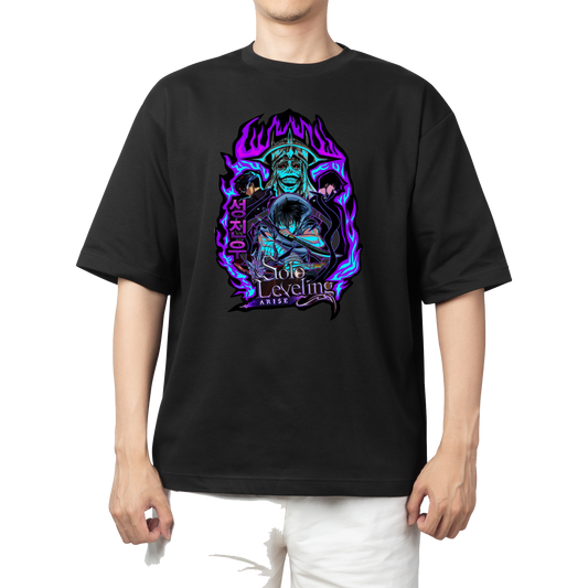 Solo Leveling t- shirt One Size Black 3