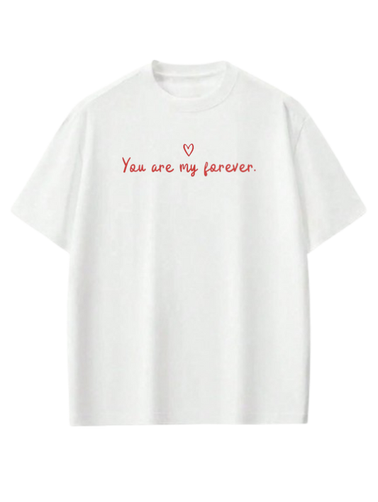 VaIentine coupIe t- shirt White 3