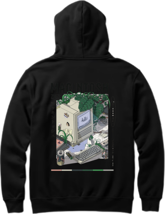 MACINTOSH Over Size hoodie Black Back 103