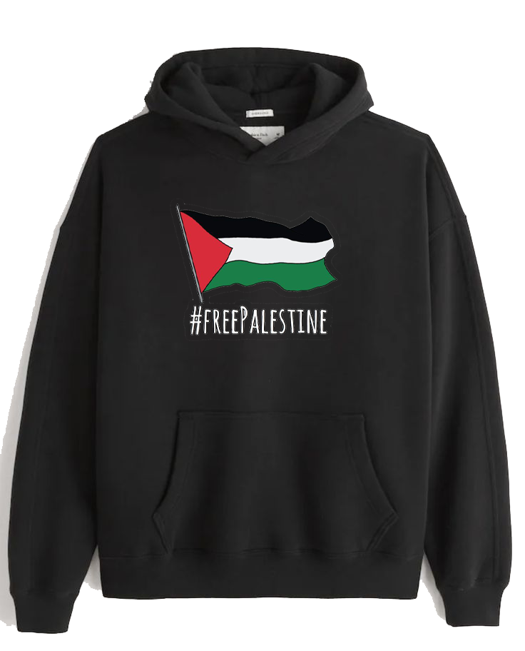 Palestine One Size hoodie Black 3