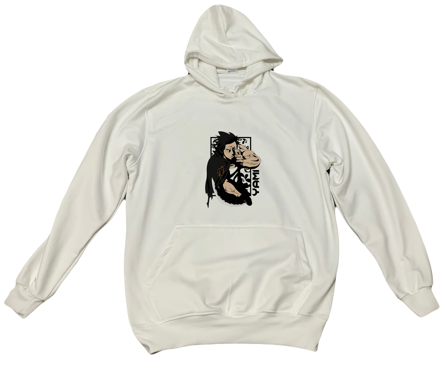 Black clover One Size hoodie White 3