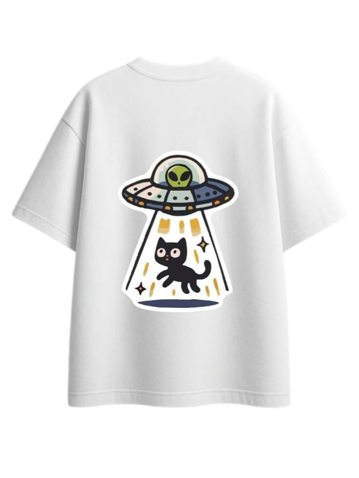 aliens One Size t- shirt White Back 3