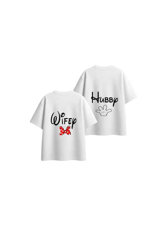 VaIentine coupIe t- shirt White Cables Back 3