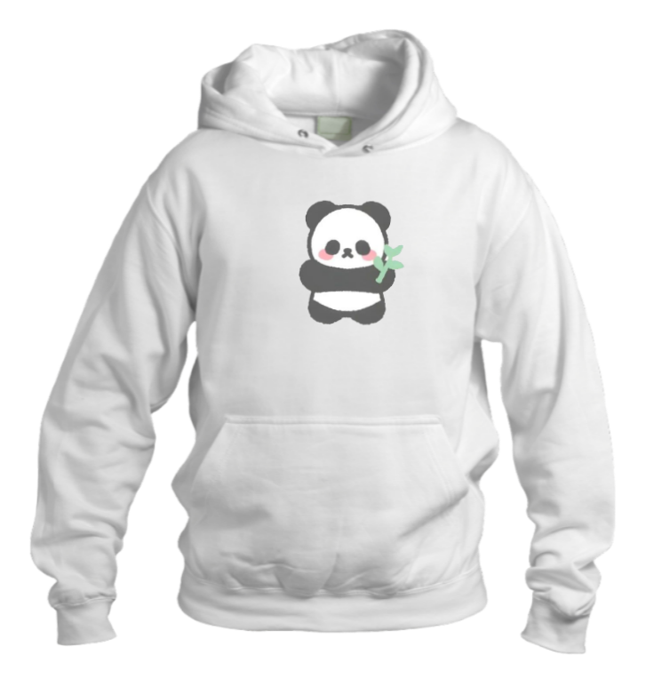 PANDA Oversize Hoodie White 3