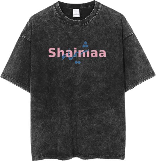 names t- shirt One Size Washed Shaimaa 3