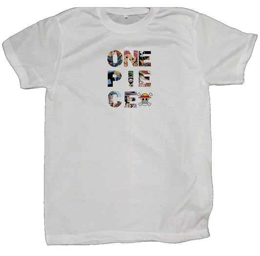 one piece t- shirt fat White 3
