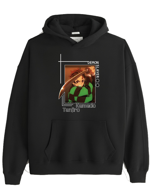 Anime Demon slayer nezuko tanjiro Oversize Hoodie Black 56