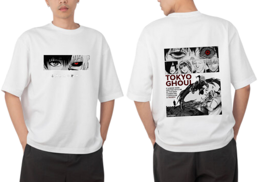 Tokyo ghoul t- shirt One Size White Back 3