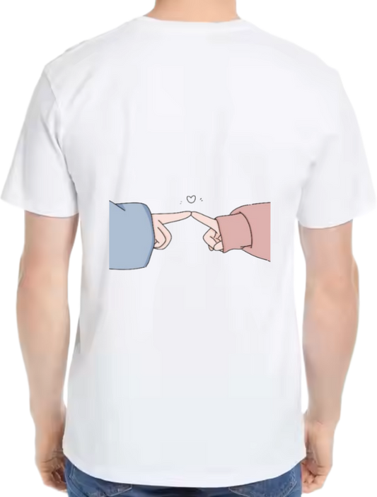 Love Story t- shirt One Size White back 3