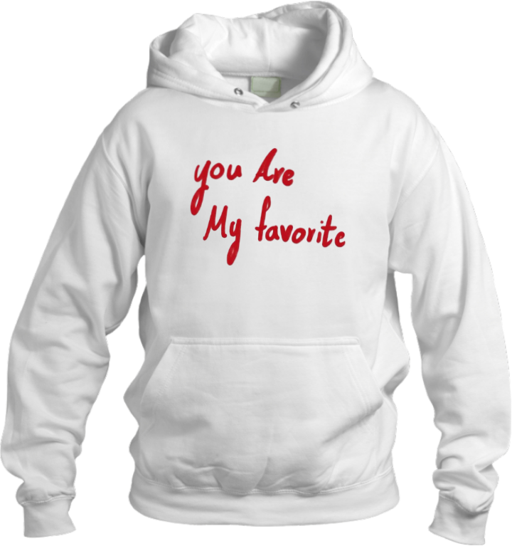 VaIentine coupIe Oversize Hoodie White 3