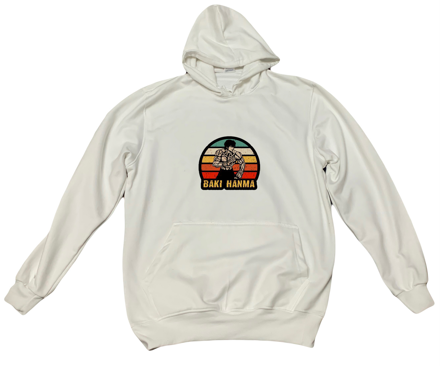 Anime baki oversize hoodie White 3