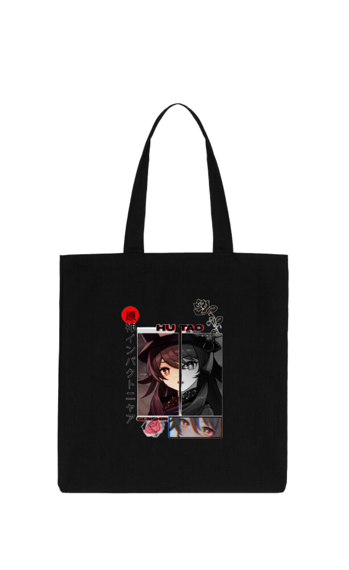Genshin Impact Hu Tao tote bag Black 3