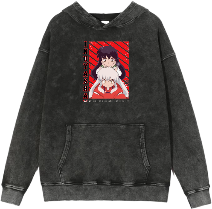 Inuyasha One Size hoodie Washed 3