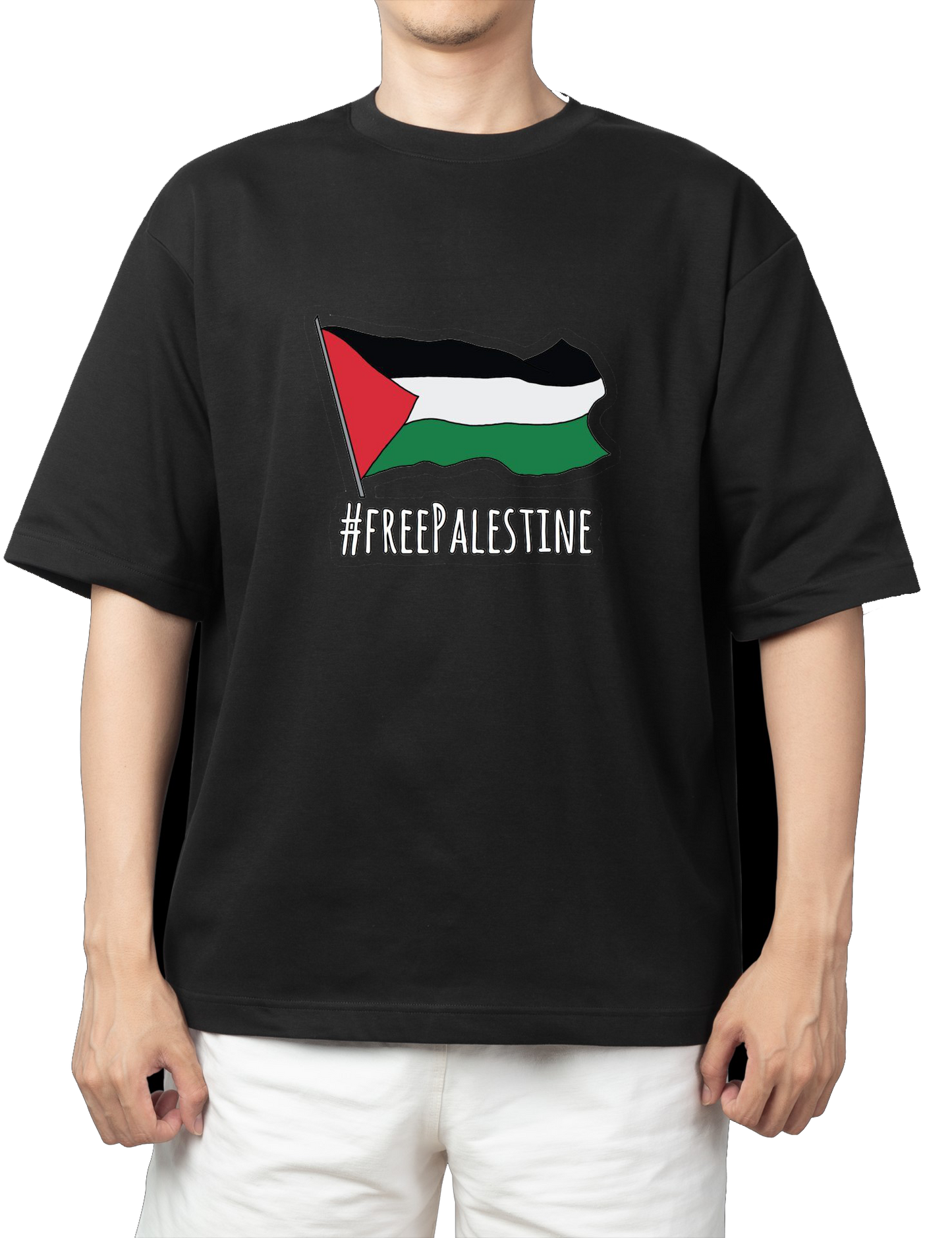 Palestine t- shirt One Size Black 3
