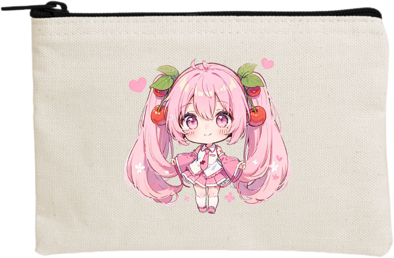 miku pencil case Beige 3