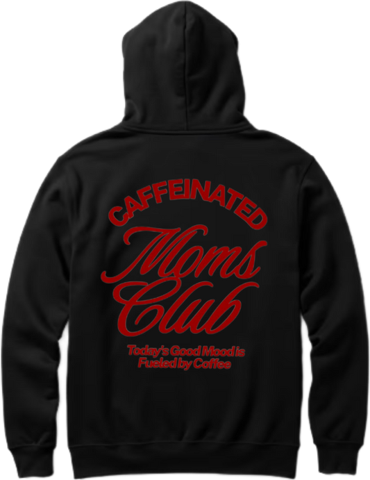 Mom dad parents Oversize Hoodie Black Back 3