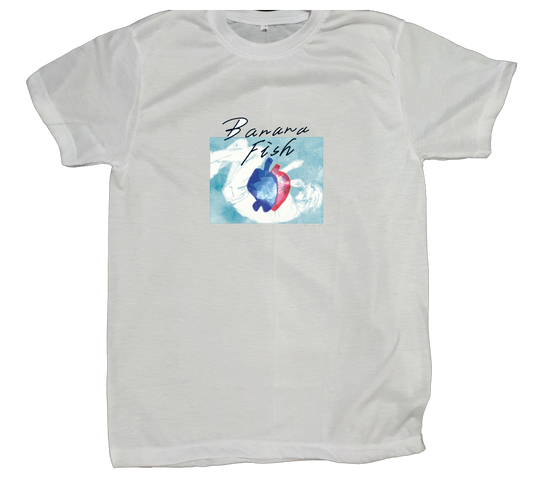 Banana fish t- shirt fat White 3