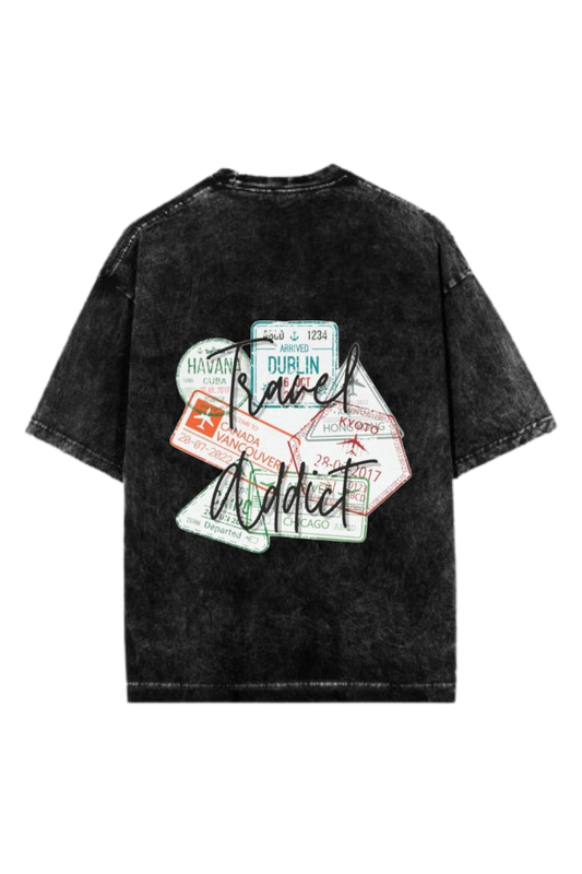travel travellar One Size t- shirt Washed Back 3