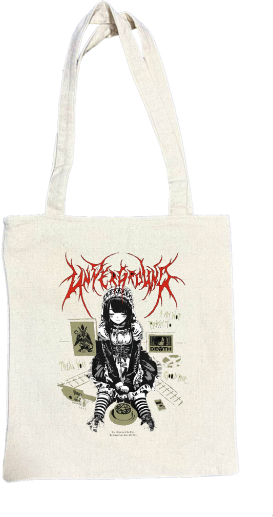 Goth tote bag Beige 3
