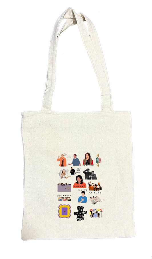 Friends tote bag beige 3