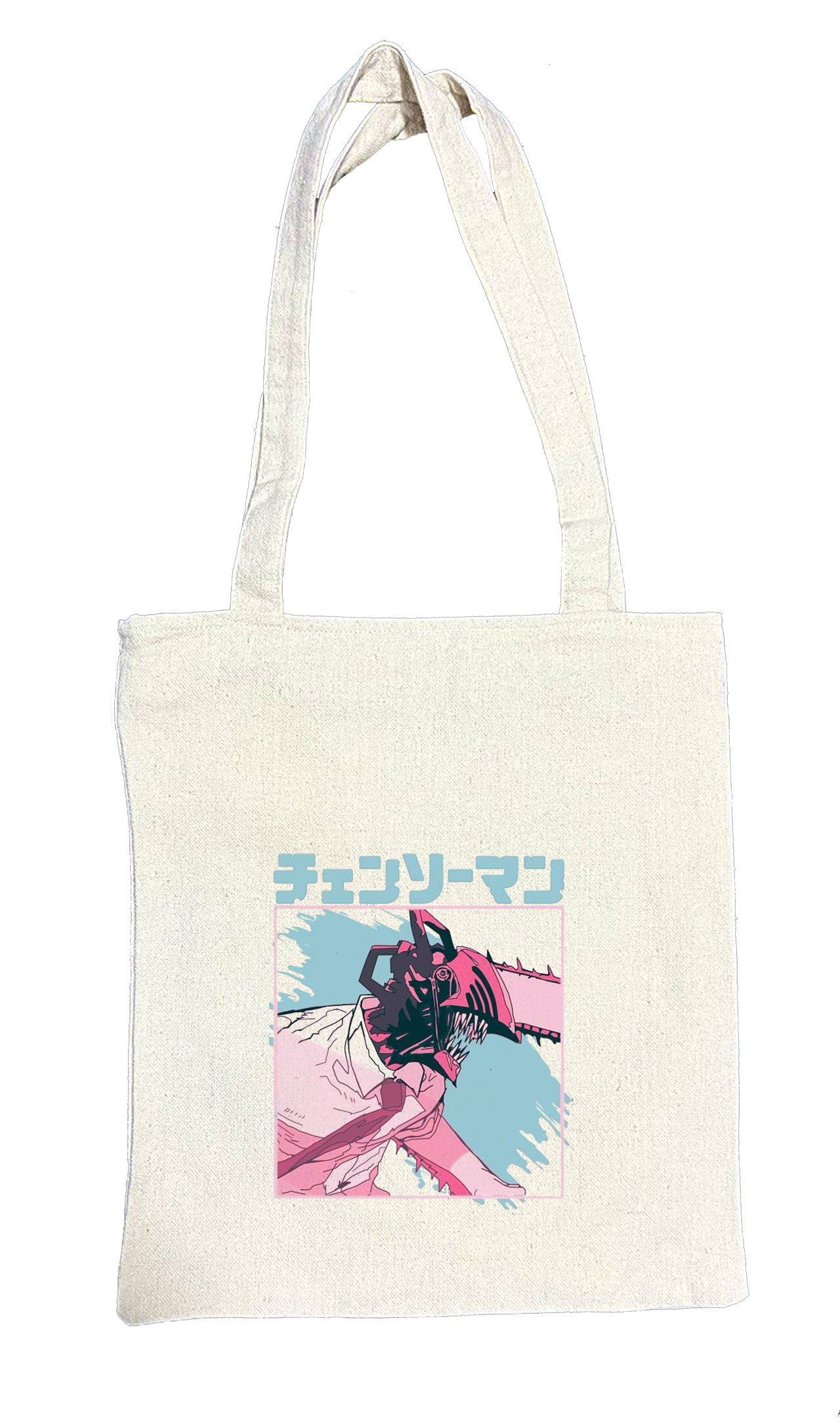 Chainsaw Man tote bag beige 6