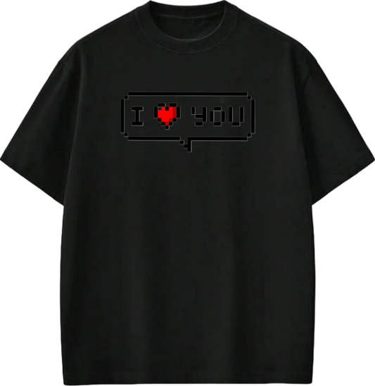 VaIentine coupIe t- shirt Black 3