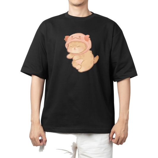 cat One Size t- shirt Black 3