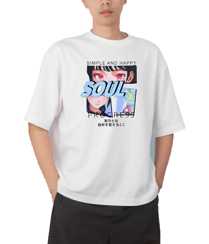 RANDOM ANIME GIRL  t- shirt White 3