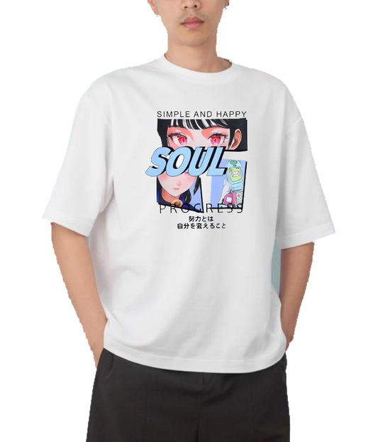 RANDOM ANIME GIRL  t- shirt White 3