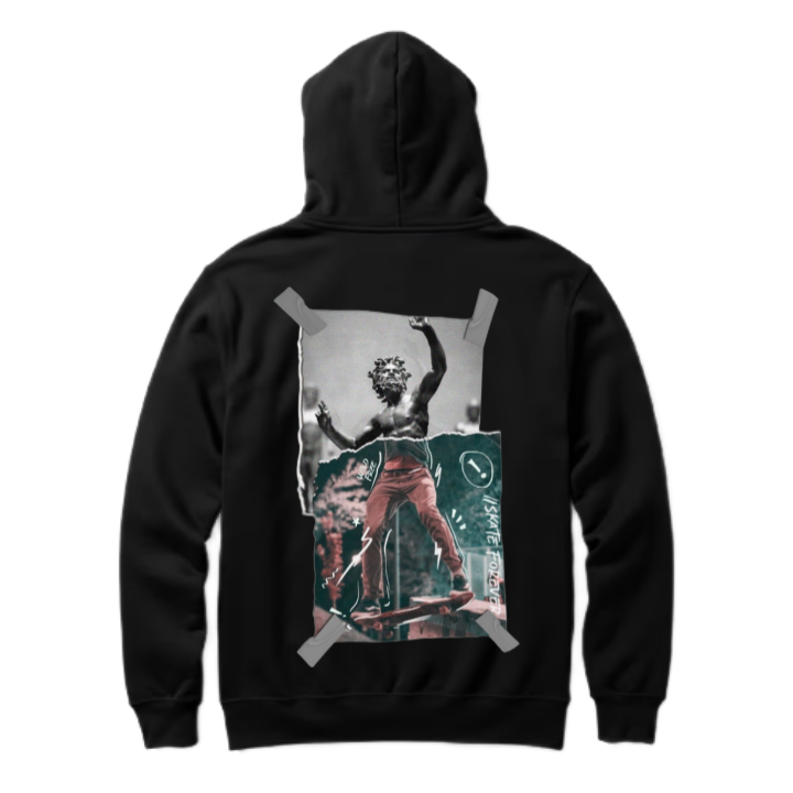 I Skate Forever One Size hoodie Black Back 3