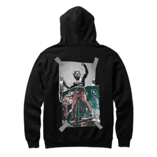 I Skate Forever One Size hoodie Black Back 3
